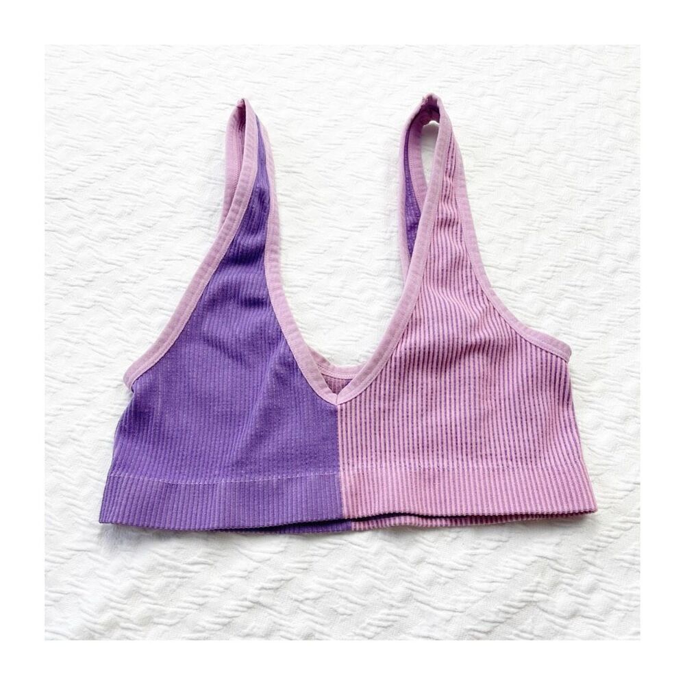 Buy 1 get 1 free Colsie bralette sports bra pink purple xs